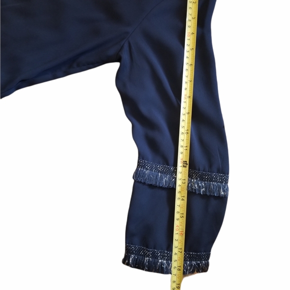 Tunic top blue 3/4 blue for woman. M. - Picture 3 of 7